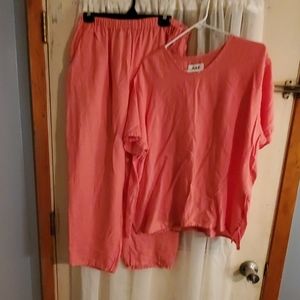 Flax 100% linen pantsuit